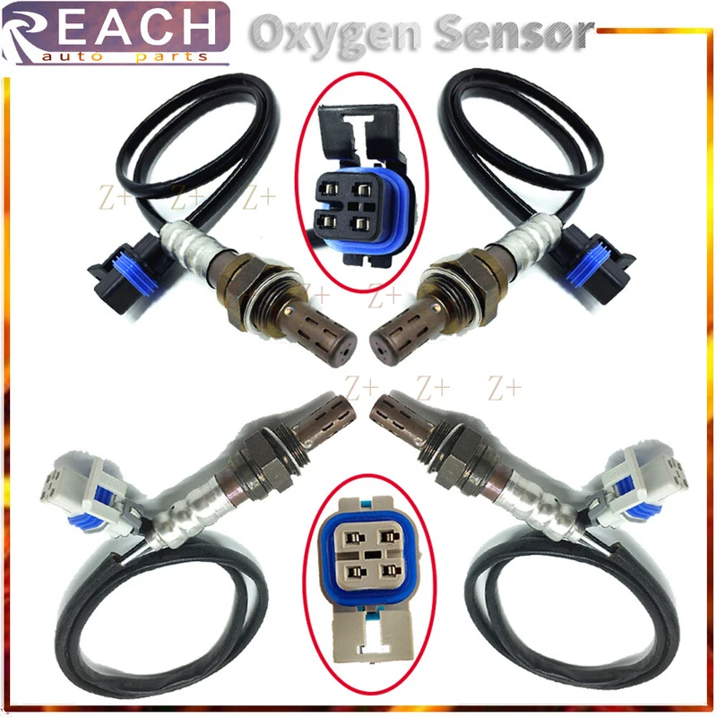 Z+  4pcs Up+Downstream Oxygen Sensor For 2004-2007 Chevrolet Express 1500 2500 3500