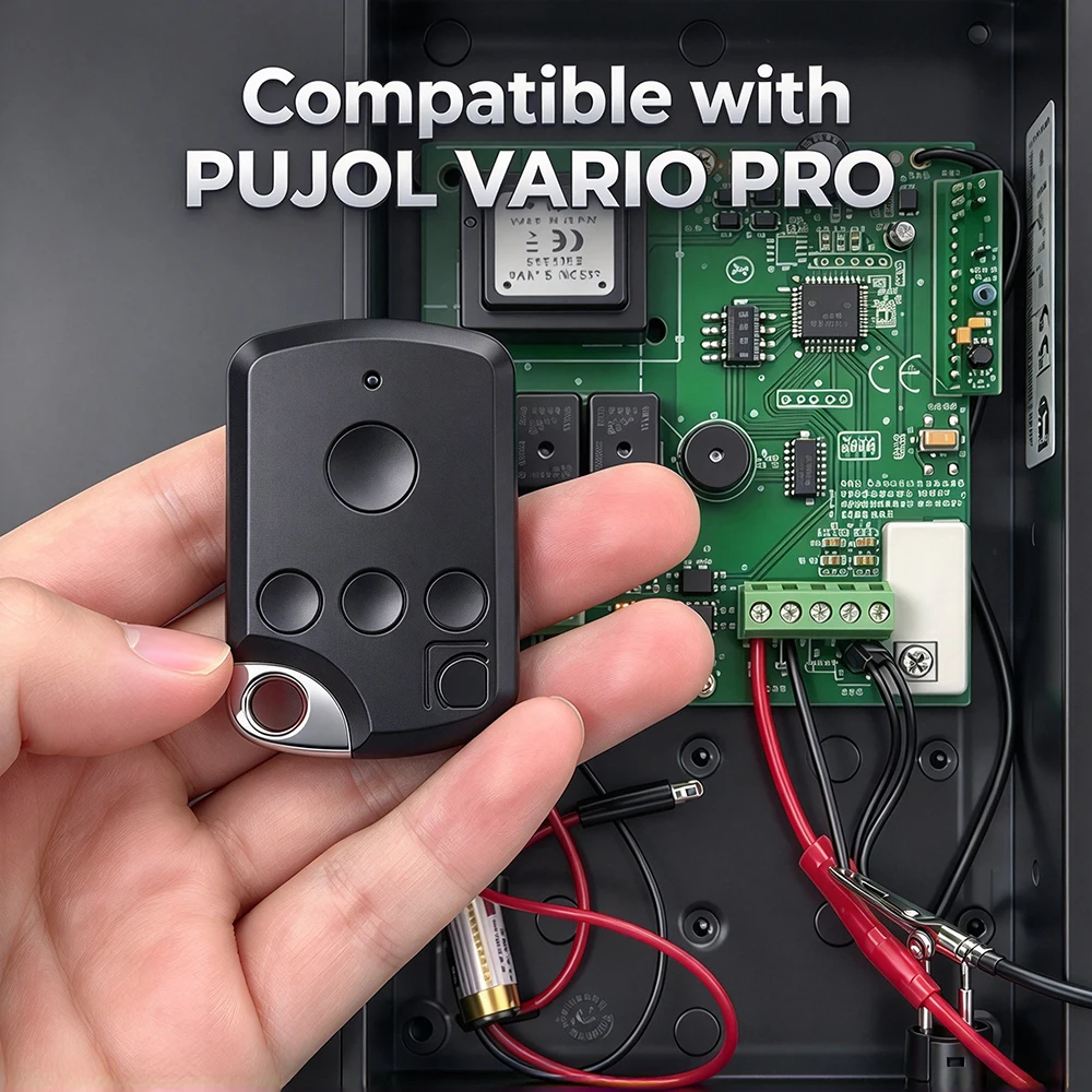 Garage Remote Control Compatible with VARIO PRO 433.92MHz Rolling Code Command Gate Opener Controller Key Fob