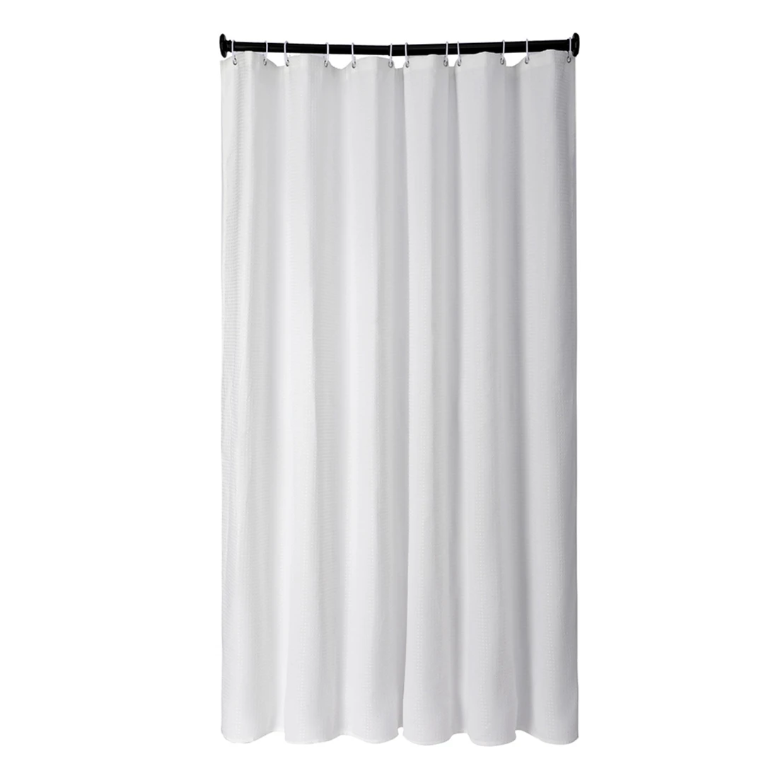 Thick Weave Fabric Shower Curtain 180 x 180cm Heavyweight Water-Repellent Bathroom Curtain Partition