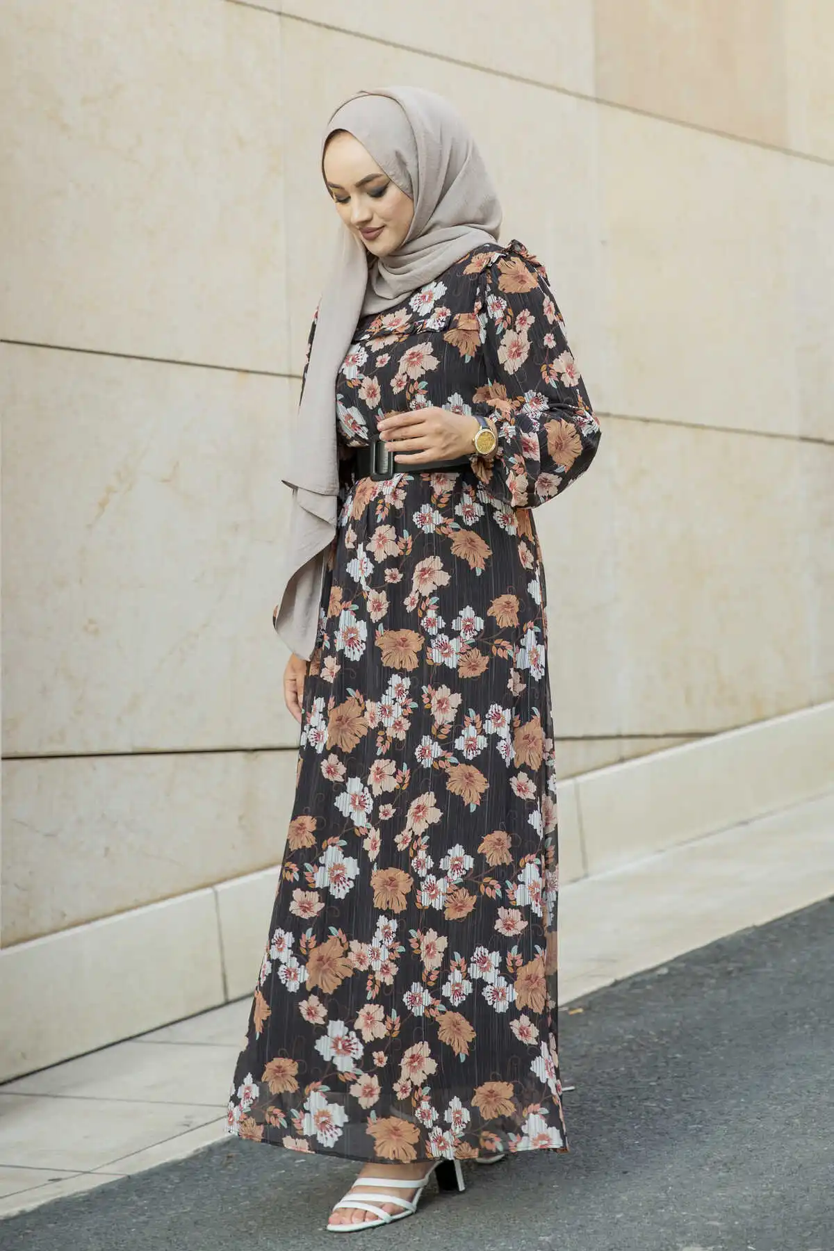 Vestido de noite de hijab abayas vestido de noite para as mulheres muçulmanas de kaftan abaya