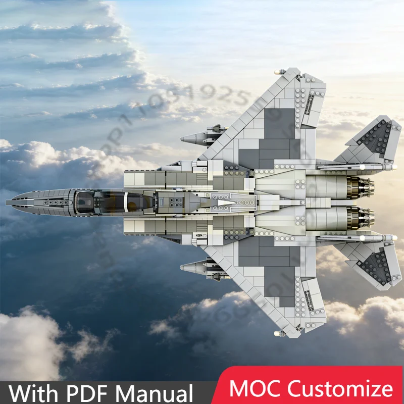 1712 PCS War series F-15C/E MOC Customize Modular Building Block Educational Simple Design Brick Model DIY Boy Assembly Toy Gift