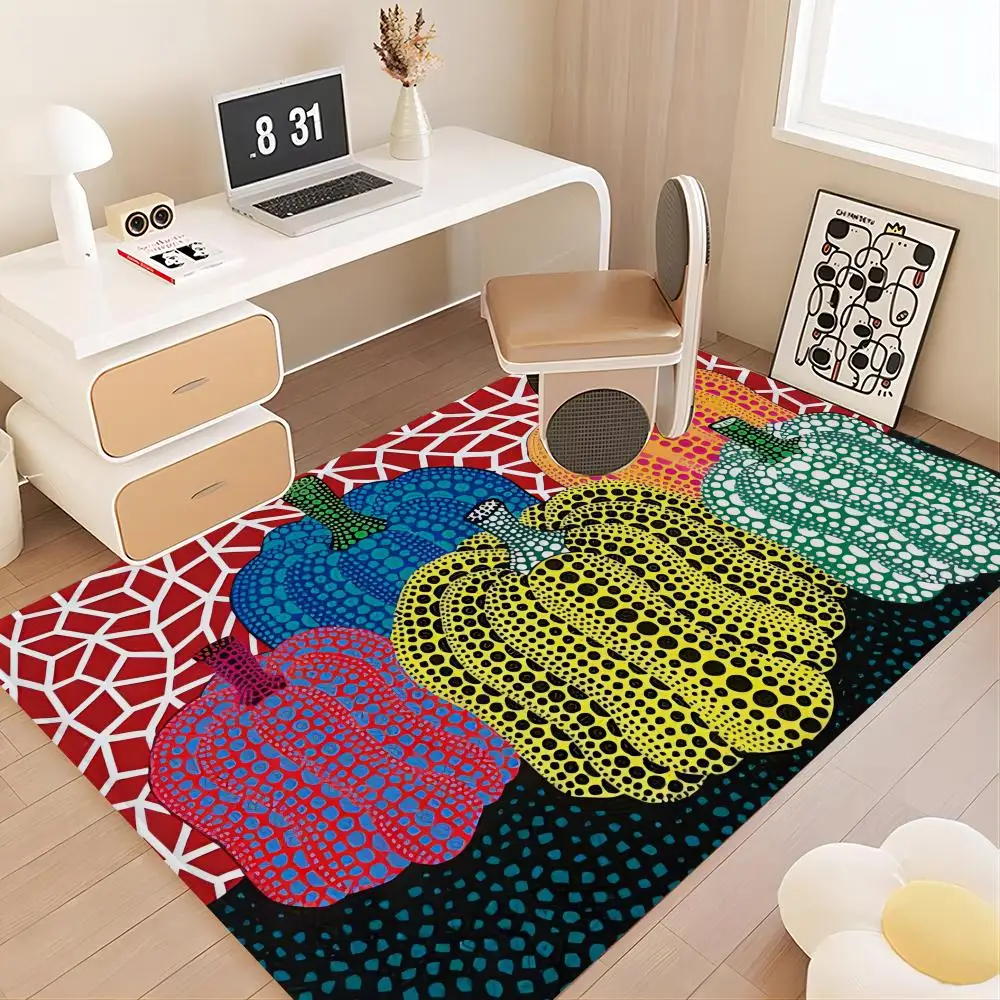 Yayoi Kusama Floor Mat Bath Mat Nordic Style Home Doormat Bathroom-Toilet Mats Bedroom Welcome Doormat