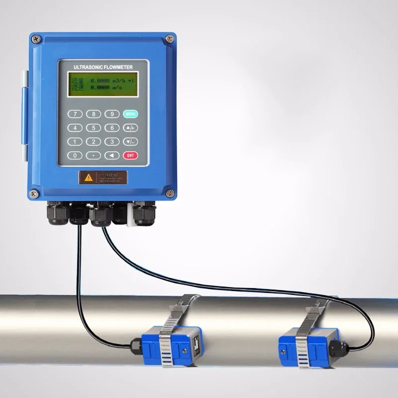 Best Price Portable Convenient Ultrasonic Water Flowmeters Seawater Uniform Liquid Wall Mounted Type Ultrasonic Flowmeter