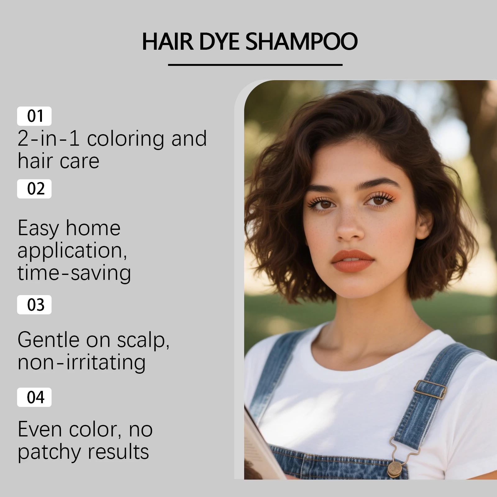 

Темно-коричневая краска для волос Plant Bubble - натуральный эффект, мягкое нанесение, простота использования, закрашивает седину, придает мягкость и яркий цвет.