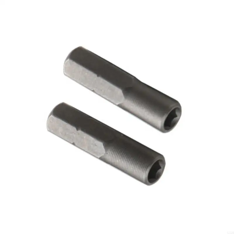 2pcs Adaptador bits hexadecimal magnético 6,35 mm a 4 mm para entusiastas bricolage para entusiastas bricolage