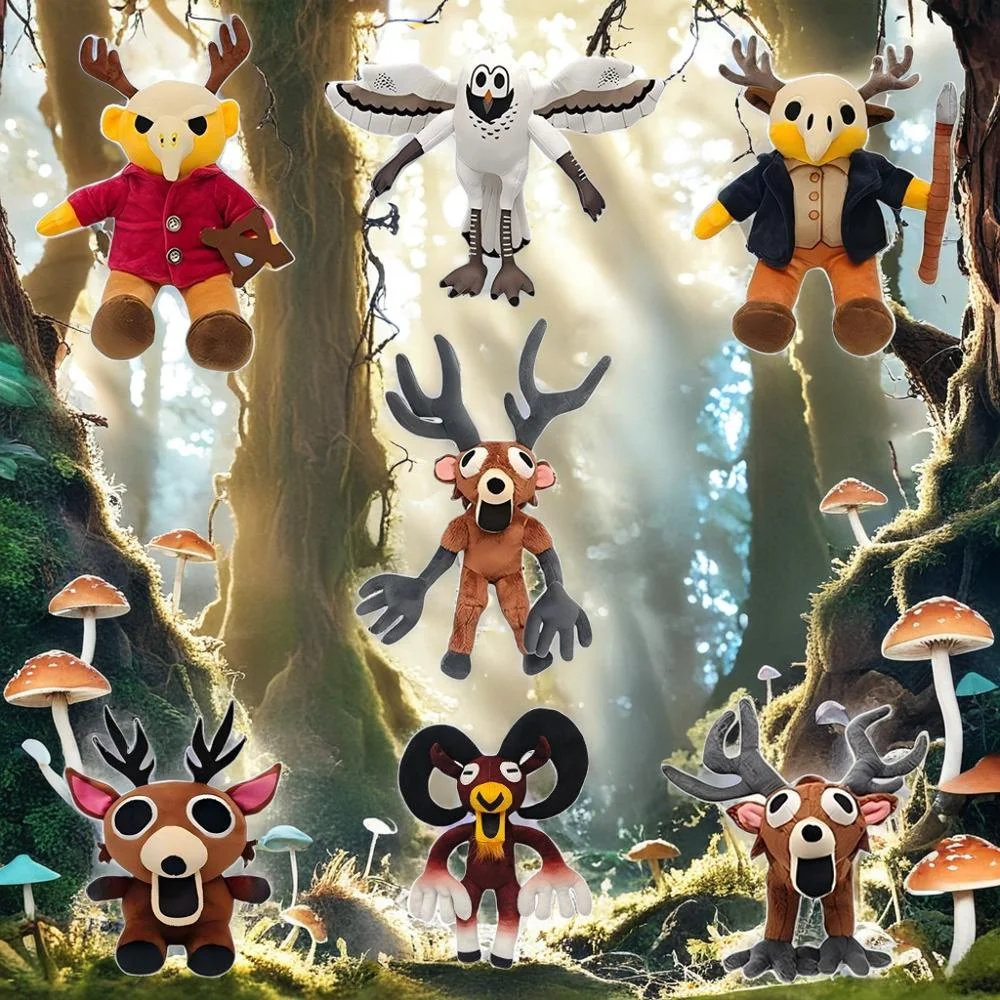 

2026 New Hot Selling Forest Survival 99 Night Dolls Nights Horror Games Surrounding Plush Deer Dolls Children's Christmas Gifts