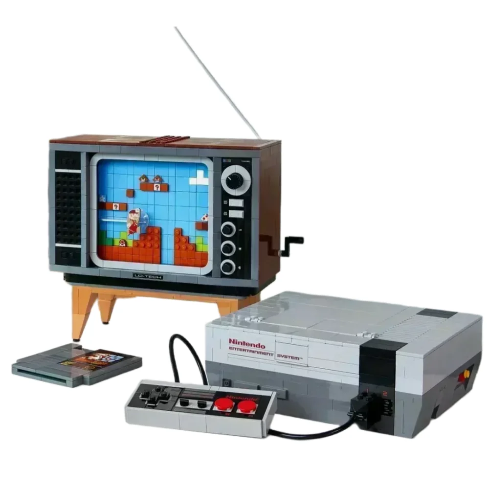 

НОВЫЕ идеи 2024, супер NES, модель ТВ-игровой консоли MOC, модульные строительные блоки, кирпичи, экшн-куклы, развивающие детские игрушки