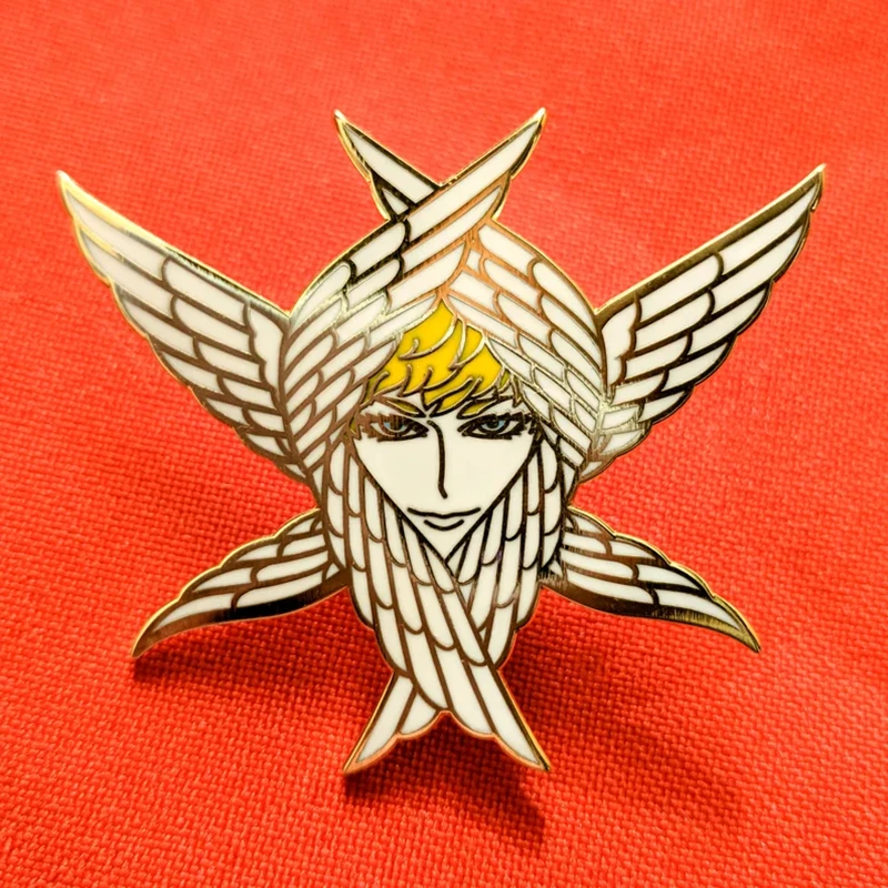 Creative Cartoon Devilman And Angel Enamel Badge Brooch Backpack Collar Lapel Pins Jewelry Brooch Game Fashion Pin Gift