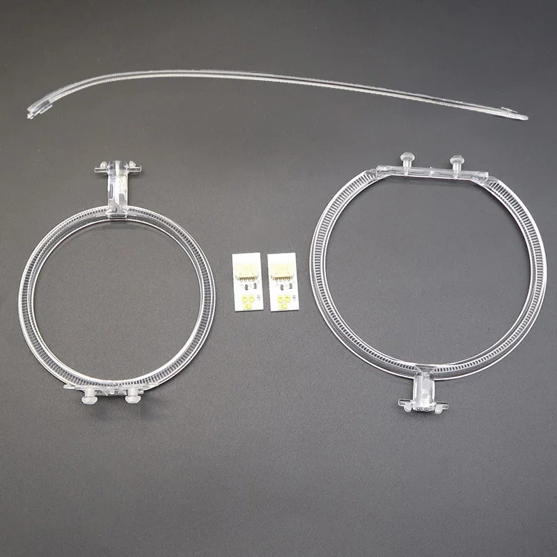 

Aperture Lamp Eyebrow Car Headlight DRL CHIP Light Guide Strip For BMW 7 Series F01 F02 13-2015 EU White Light Angel Eye Ballast