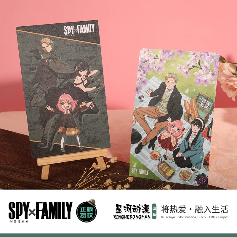 SPY×FAMILY Cartolina di autorizzazione ufficiale unisex Anya Yor Loid Forger Twilight China