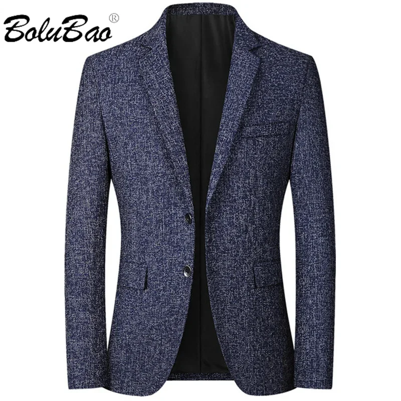 

BOLUBAO 2024 Spring Autumn MenS Blazer Casual Business Handsome Suits Fashion Slim Brand Men's Blazers Tops