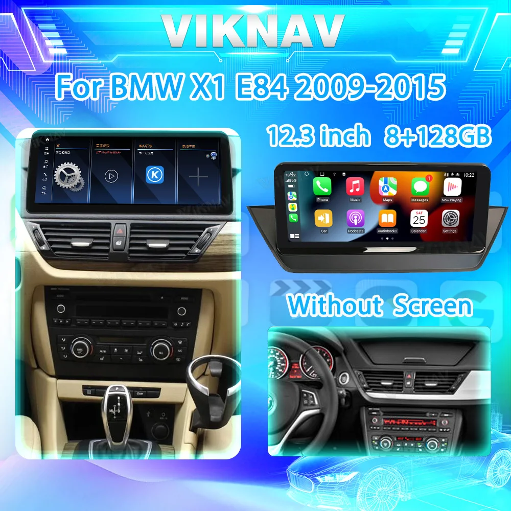 

Автомагнитола Viknav, 12,3 дюйма, Android 13, для BMW X1 E84 2009-2015, оригинальный автомобильный мультимедийный плеер без экрана/системы CIC, GPS-навигация