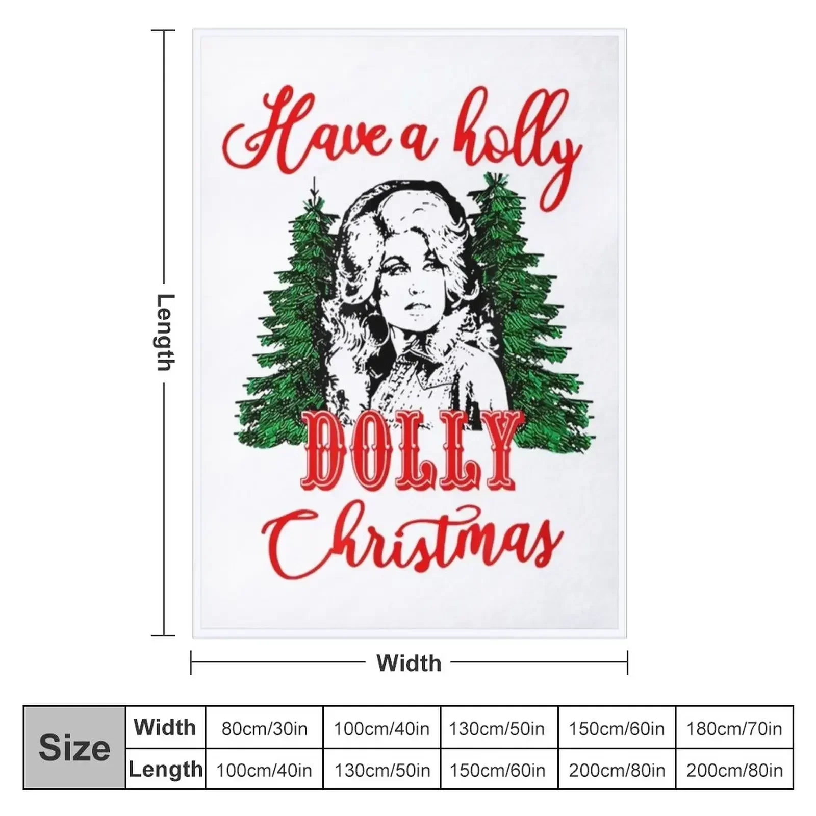 Have A Holly Dolly Christmas Matching Family Pjs Xmas Tee Throw Blanket Vintage warm for winter Sleeping Bag Sofa Throw Blankets
