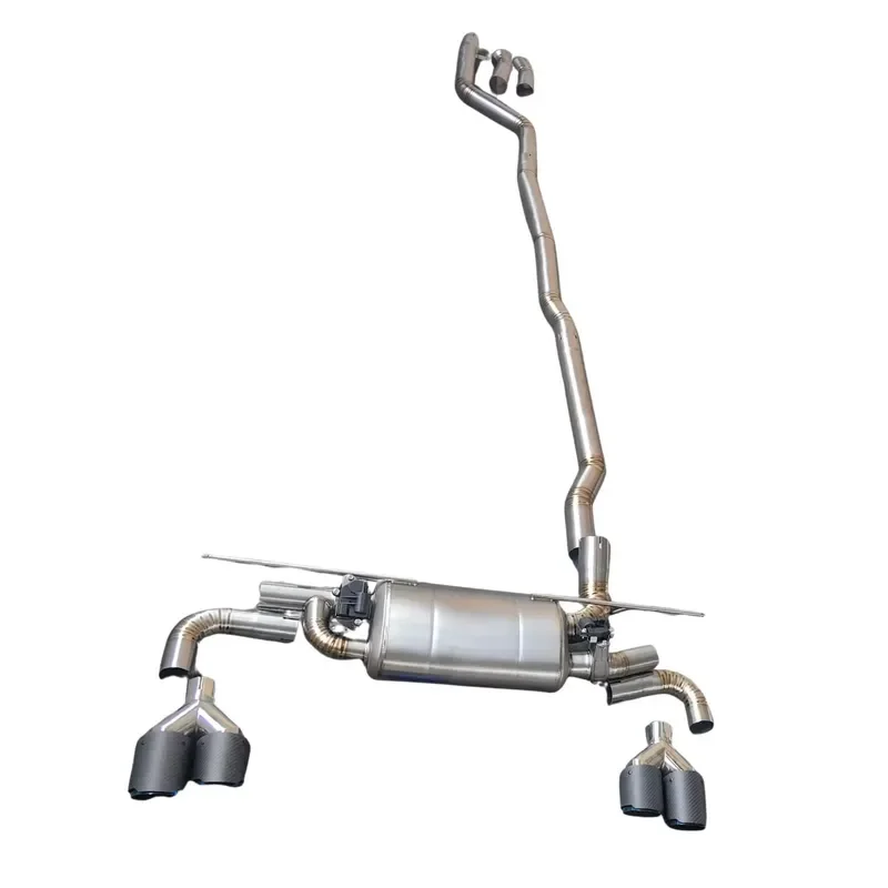 Fit for G30 3.0T Exhaust Pipes Titanium Alloy Valved Catback Exhaust System Performance Muffler with Remote Control