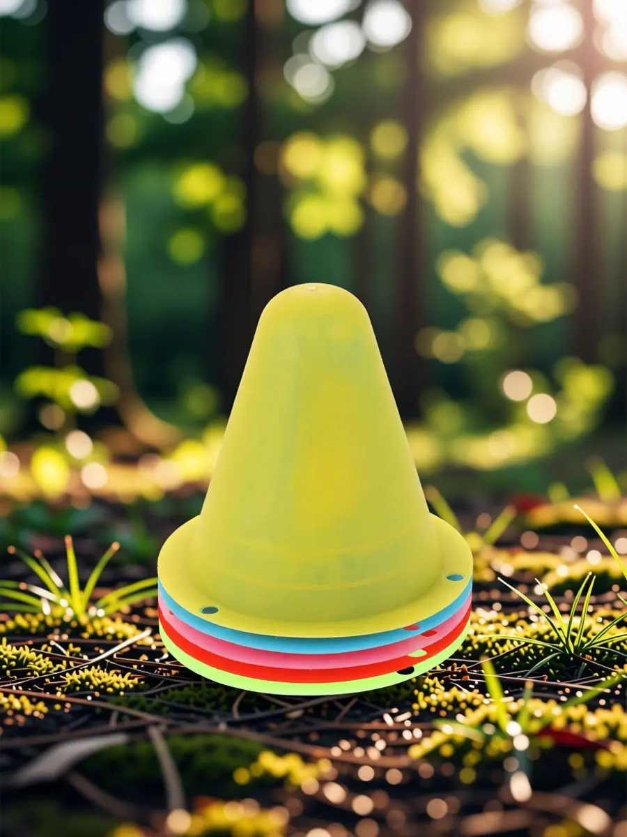 20Pcs Skating Training Cones Vibrant Small Traffic Cones for Roller Skating Football Practice Training Courses