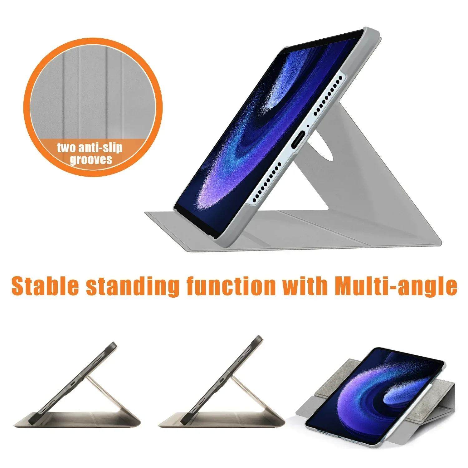 For Xiaomi Pad 6 Tablet Case Folding PU Leather Smart Cover For Mipad 6 For Xiaomi Xaomi Mi Pad 6 Pro 11 Inch Flip Stand Funda