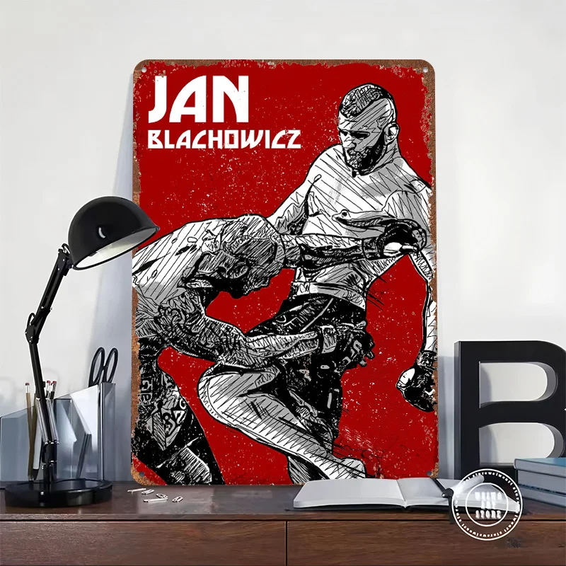 Jan Battle Printed Poster Customized Wall Art Retro Vintage Metal Tin Signs for Home Bar Accessories Gaming Room Decoration Cozy