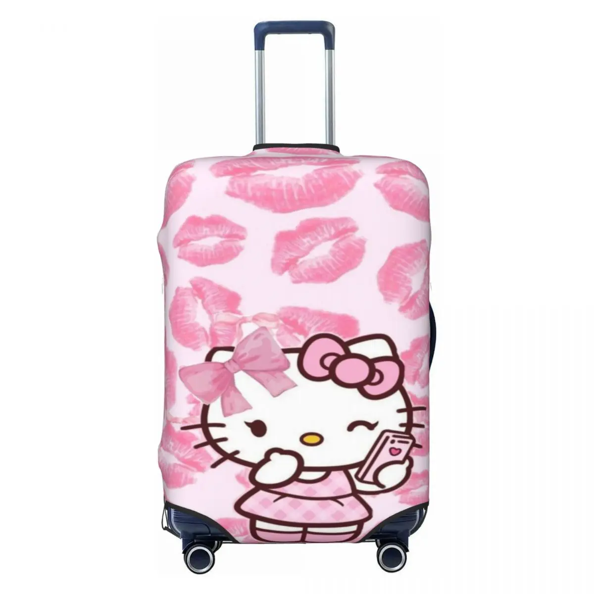 

Custom Hello Kitty Cartoon Travel Luggage Cover Washable Suitcase Cover Protector Fit 18-32 Inch