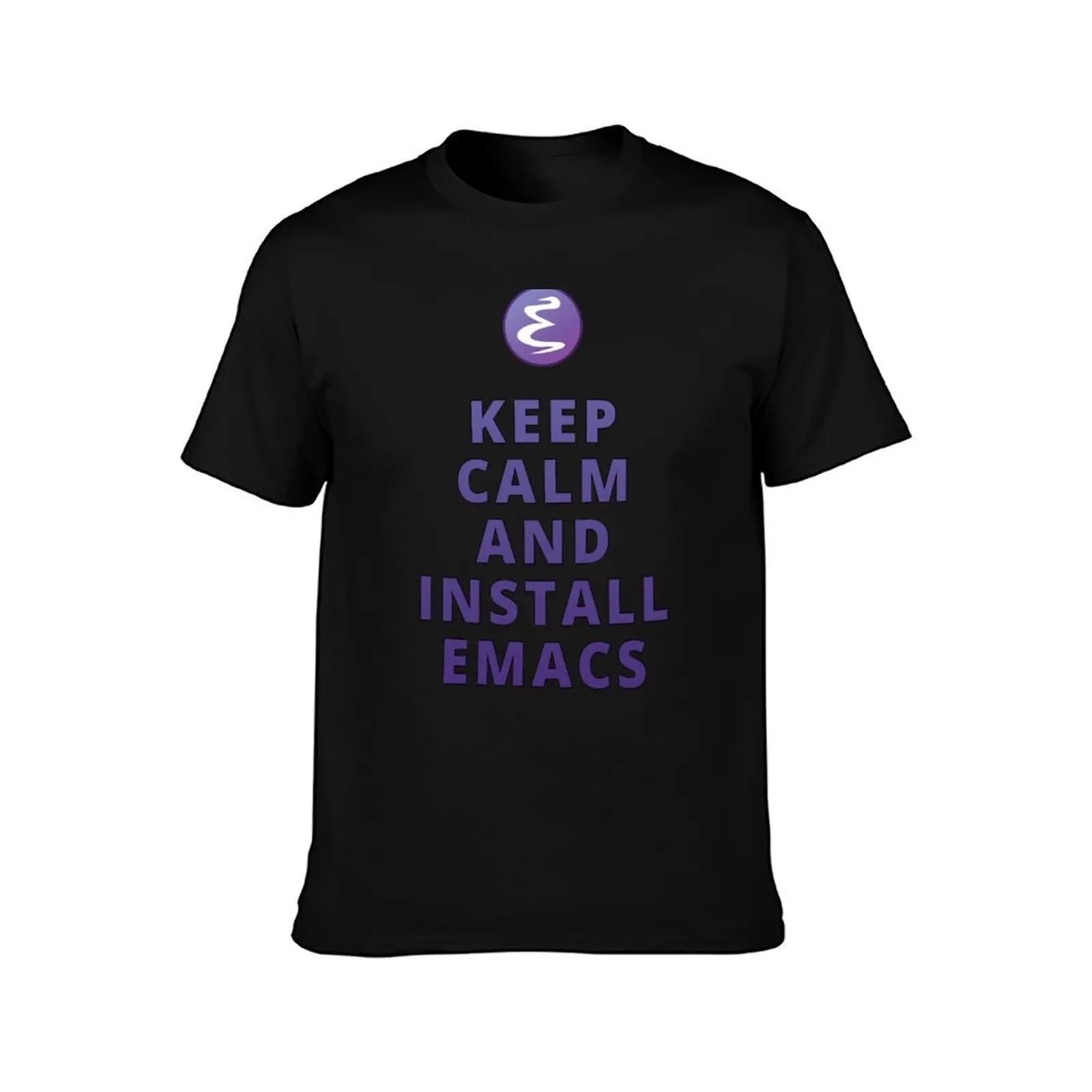 Keep Calm And Install Emacs T-Shirt Breathable Mesh Panel T-Shirt