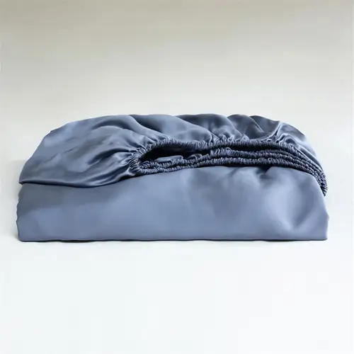 100% Mulberry Silk Fitted Bed Sheet with Elastic Bands 23 Momme Smooth Natural Silk Mattress Cover Single Double King Queen Bed - Image 15