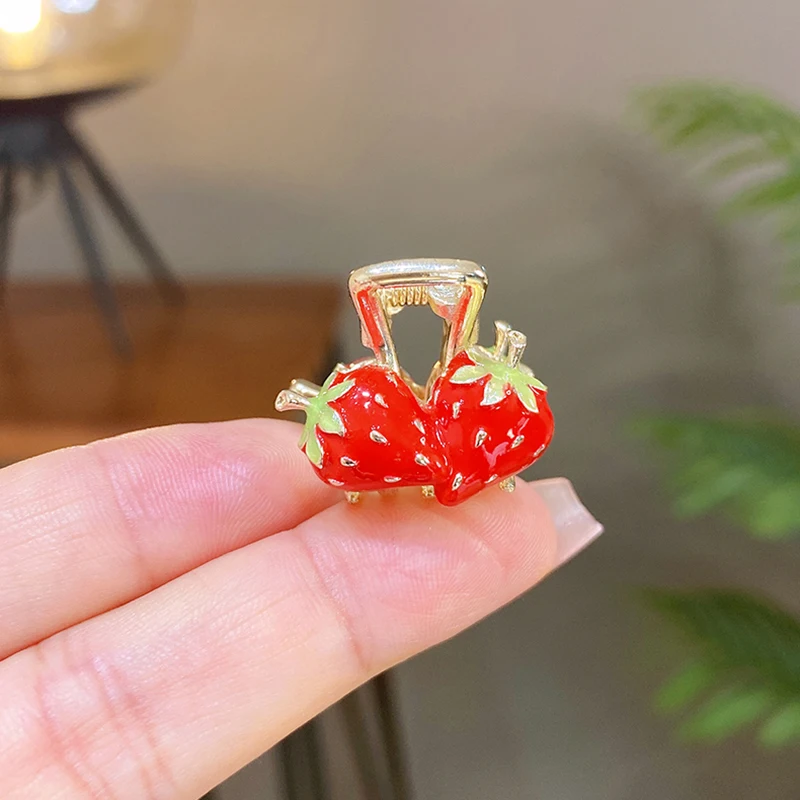 Exquisite Strawberry Hair Clip Sweet Girl Princess Head Clip Side Bangs Clip Cute Hairpin Hair Accessories