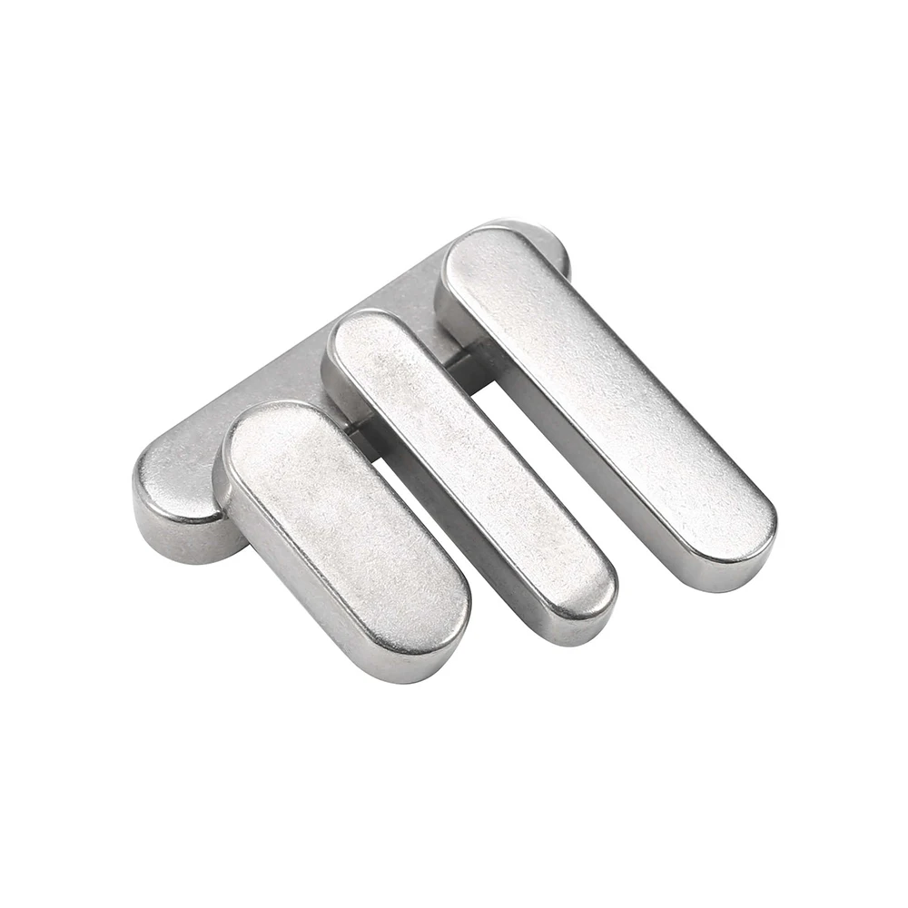 1-10pcs M6 M8 M10 304 Stainless Steel A2 Parallel Key Round Ended Drive Shaft Flat Keyway Pin Length 8/10/12/14-120mm