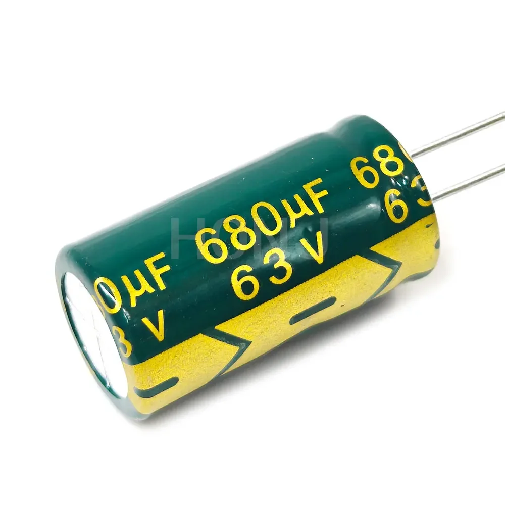 5 uds 63V680uf 13x25mm condensador electrolítico de aluminio 680uf63v 63v 680uf 63V 680mf 63vdc 680MFD 63v680mf 680mf63v ±20%