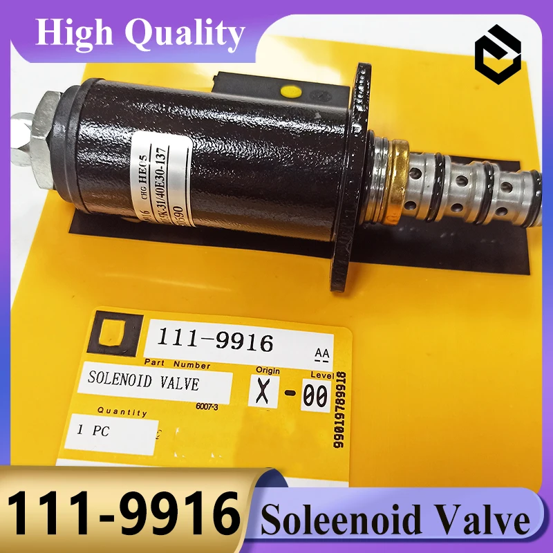 Válvula Solenoide 111-9916 1119916 para piezas de excavadora CAT E312B, E320B, E320D, E325B, E329D, E330C, E336D