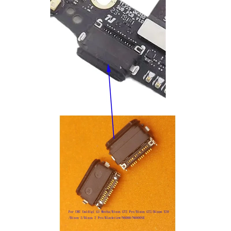 2-10 Stück USB Typ-C Dock-Anschluss Ladebuchse für Blackview N6000 SE UMI Umidigi Bison 2 GT2 Pro X20 G5 Mecha Bison2
