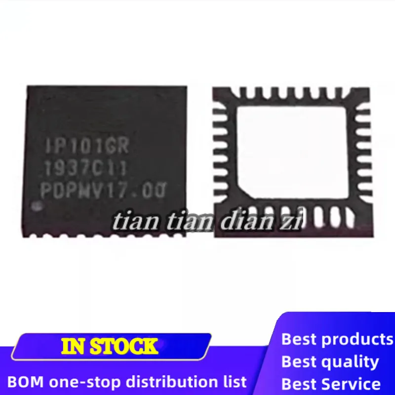 Transceptor de control de fibra Ethernet QFN32, paquete IP101GR piezas IP101, chips ic, 2 IP101-GRI