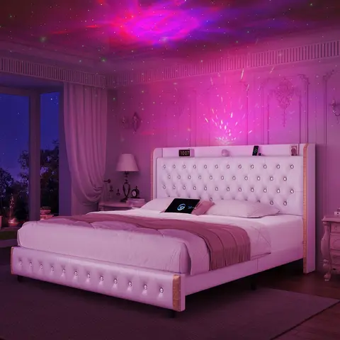 8 best sales queen size-sängramar med huvudgavel - №7