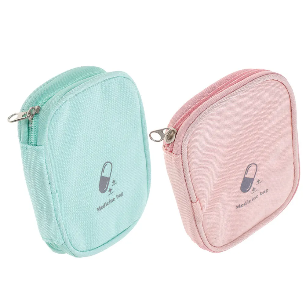 2 قطعة حقيبة الطب المحمولة كبيرة السفر الإسعافات الأولية الحقيبة في الهواء الطلق المشي لمسافات طويلة المنزلية التخزين المنظم سستة #5