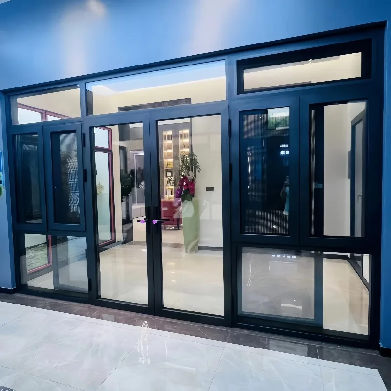 Customized Double/triple Glazed Glass Inward And Outward Windows And Door Casement Windows And Doors With Screen Casement Window