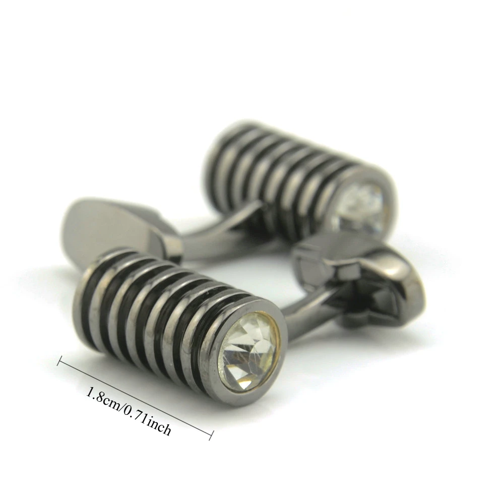 Personalized Mechanical Spiral Cufflinks Men's Metal Cufflink Men's Shirt Cuff Button Business Workplace Banquet Cuff Nails
