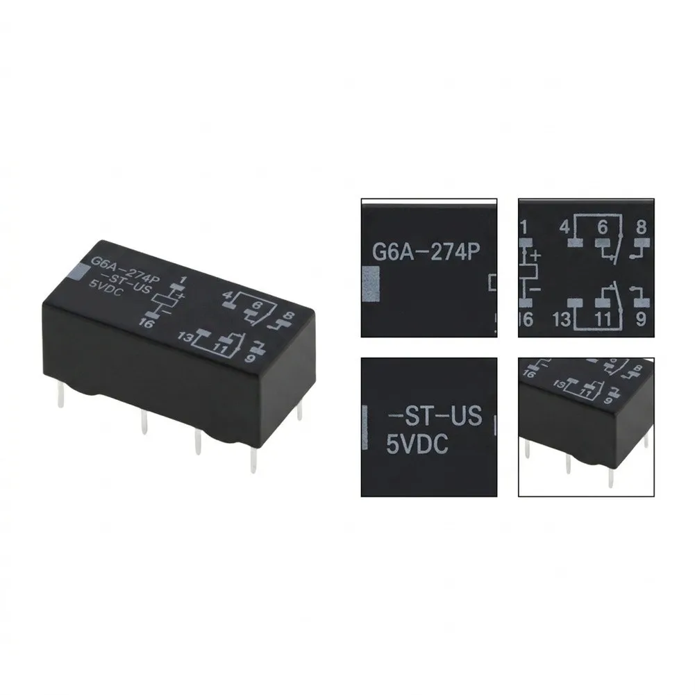 For SSR Support Solid State Switching Component Pin Mount Design 3-32V Input Range Compact PCB Mountable Black Housing