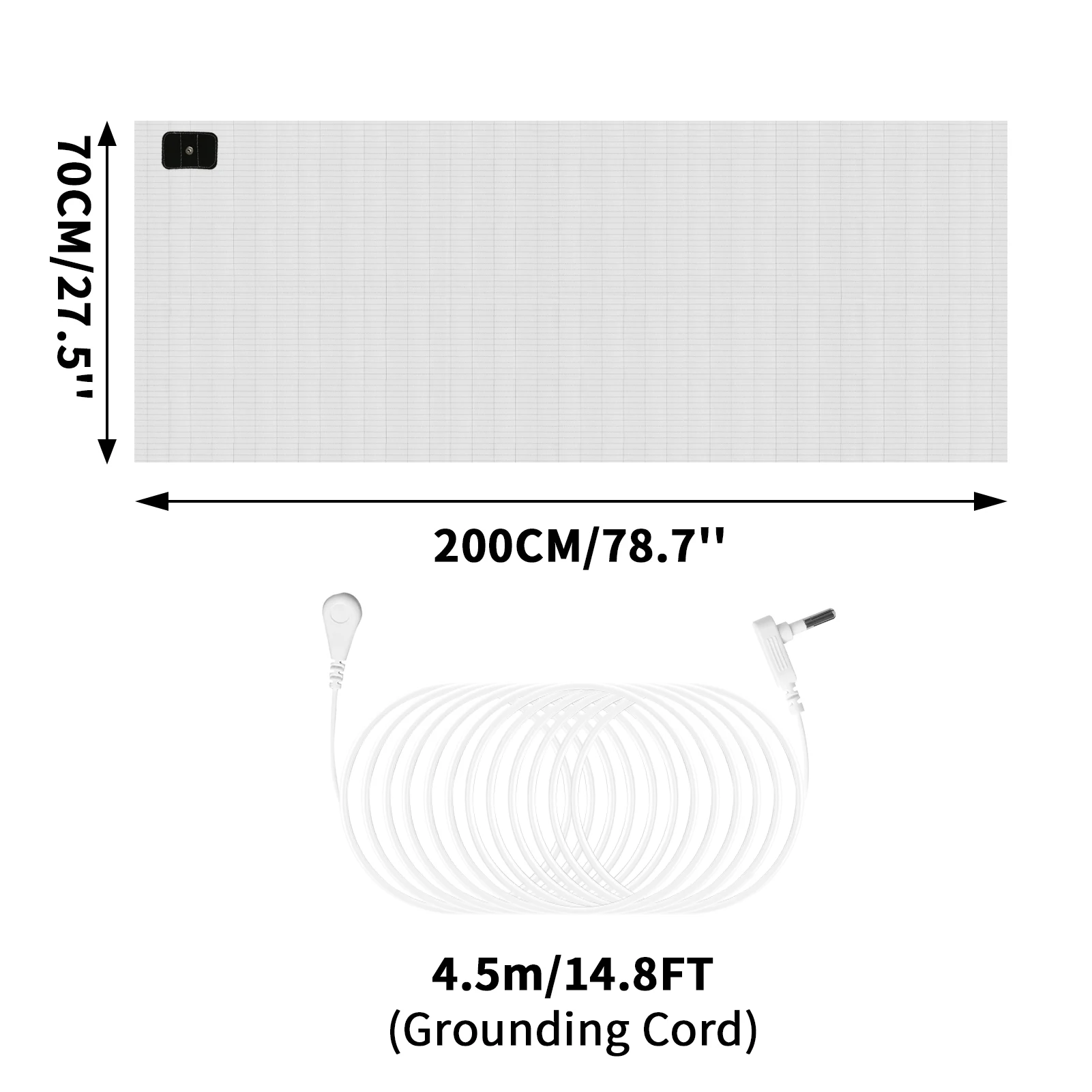 70X200CM White