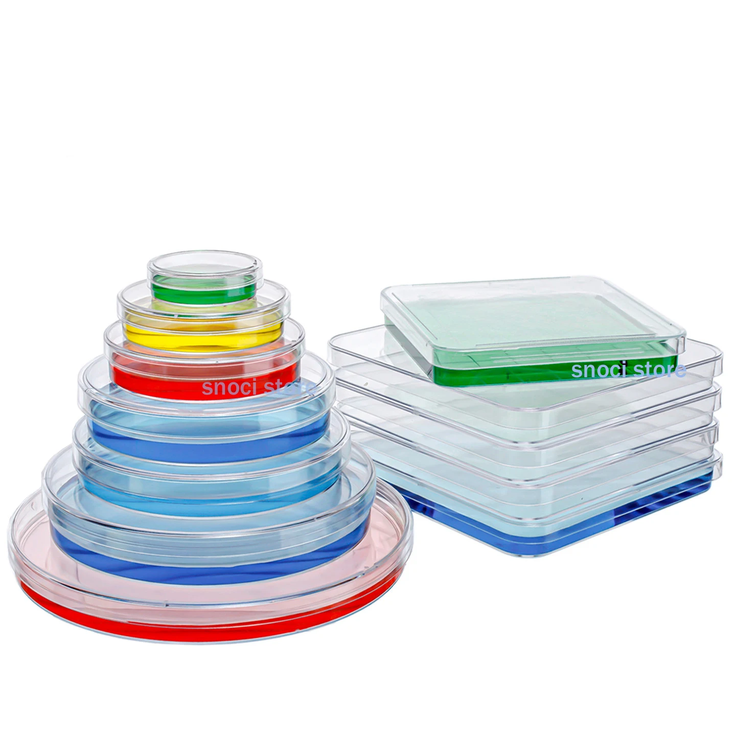 Sterile Petri Dishes with Lids for Lab Analysis, School Projects, Blood Samples, Bacteria, Plant & Seed Cultivation Petri Dish