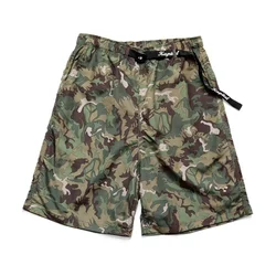 KAPITAL-pantalones cortos de camuflaje para hombre, Shorts holgados de estilo japonés hawaiano, a la moda, Capri de verano, color verde militar, para playa