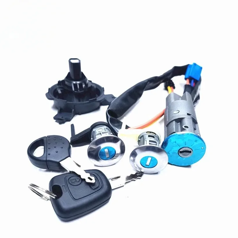 

For Peugeots 206 206CC Citroen C2 Whole Vehicle Ignition Fuel Tank Door Lock 1pcs 4162EW