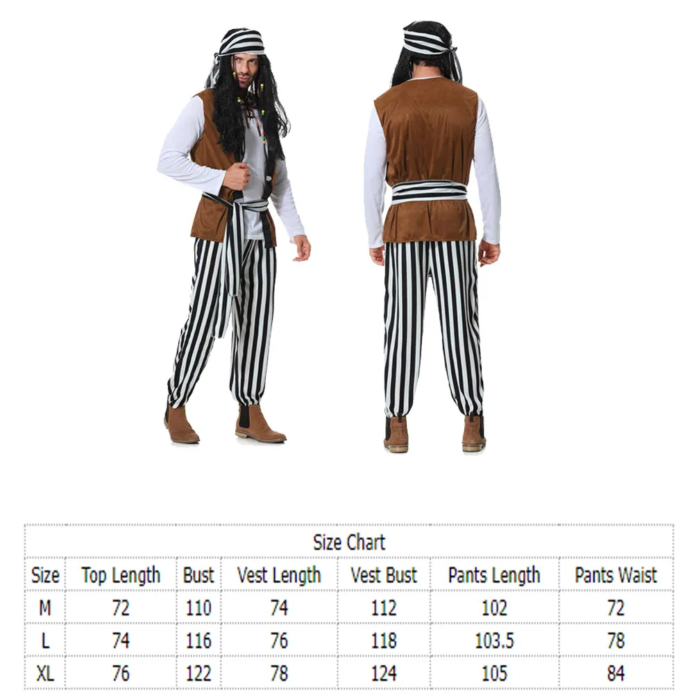 Pirata Cosplay Halloween Adult Kids Stage Performance Costume cappello adulto ragazzi ragazze famiglia Parenting Carnival Party Suit