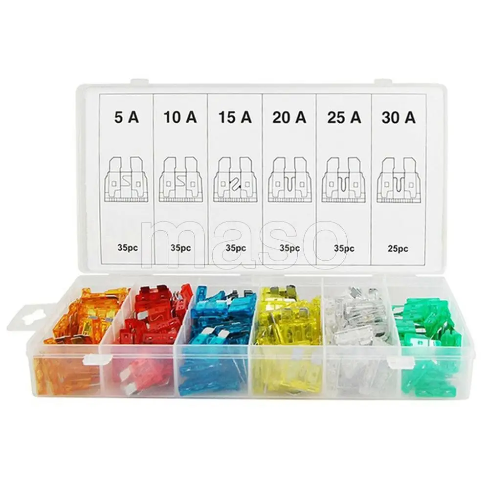

200 PCS Car Fuses Zinc Alloy PC Fit For including cars trucks SUVs vehicles ATVs UTVs campers RVs motorcycles