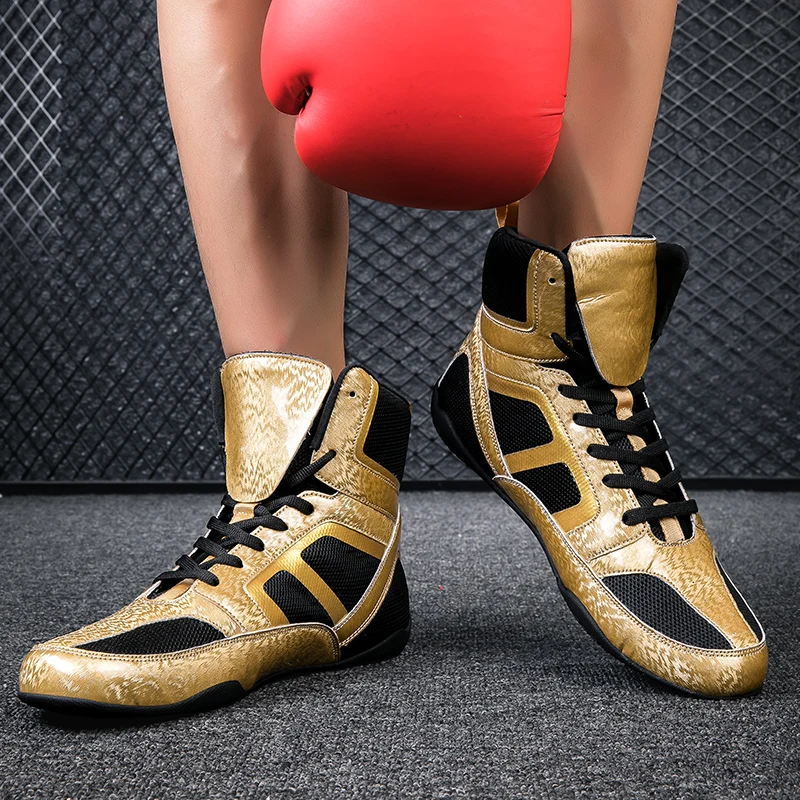 

New Professional Boxing Shoes Men Luxury Boxing Sneakers Outdoor Light Weight Wrestling Sneakers Anti Slip Wrestling Shoes