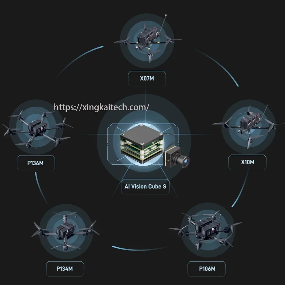 

Intelligent Target AI Tracking Module with Camera Second Lock Tracking Strike FPV UAV Anti-interference Module AI Guidance FPV D