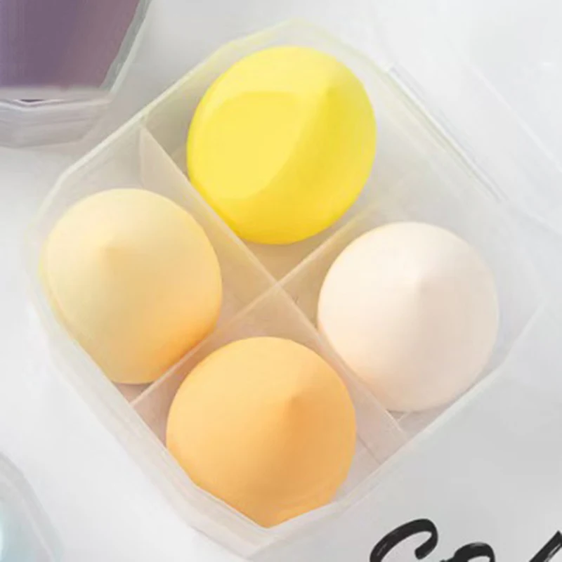 4Pcs/set 7Pcs/set Egg-shaped Makeup Sponge Non-powder-absorbing Ultra-soft, Wet  Dry, Boxed
