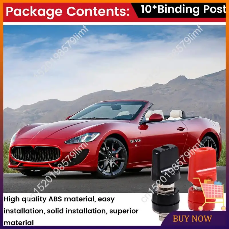 

MSOR-10Pcs 555B Поточная связка 4 мм Переплетная стойка M6 Токовая клемма Латунная клемма Переплетная стойка