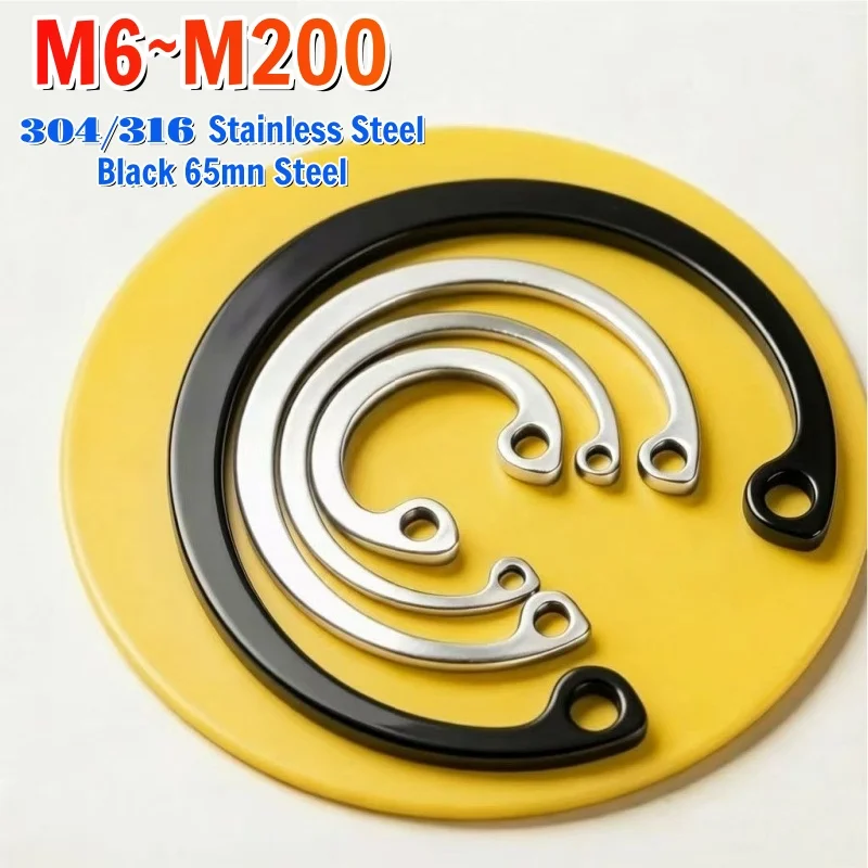 

Beicai M6~M200 C Type Internal Circlip Retaining Rings For Hole Black/SUS316/SUS304 Stainless Steel Circlip Snap Rings