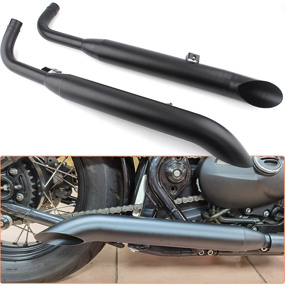 Motorcycle Chrome/Black Exhaust pipe Muffler For Triumph Bonnieville Bobber T100 T1200 Motocross Modify Exhaust Muffler Parts