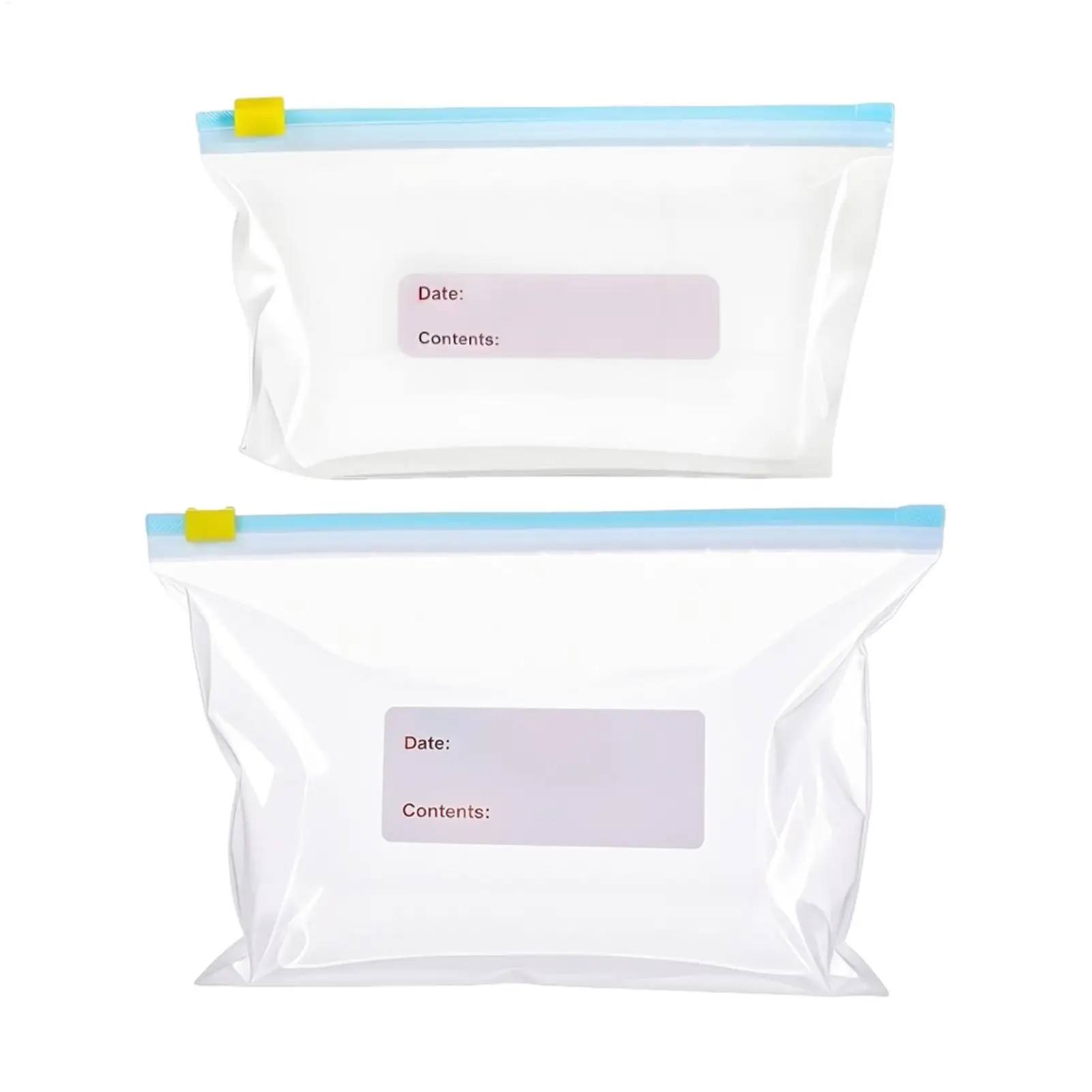 15/20pcs Reusable Zipper Bag Leakproof Resealable Clear Sandwich Bags Freezer Pouch Reusable Food Storage Bag for Home Kitchen