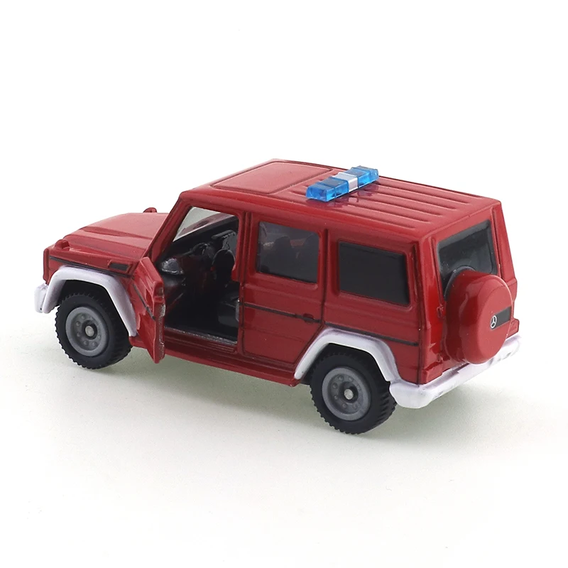 Takara Tomy Tomica No.63 Mercedes-Benz G-Class Fire Command Veile Car Alloy Toys Pojazd silnikowy Odlewany metalowy model dla dzieci