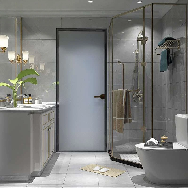 

Customized light luxury extremely narrow toilet single door swing door minimalist indoor modern household